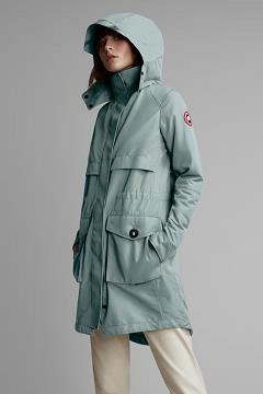 Chamarras Canada Goose Mujer Outlet - Cavalry Trench Rompevientos Verdes Claro BH7345920